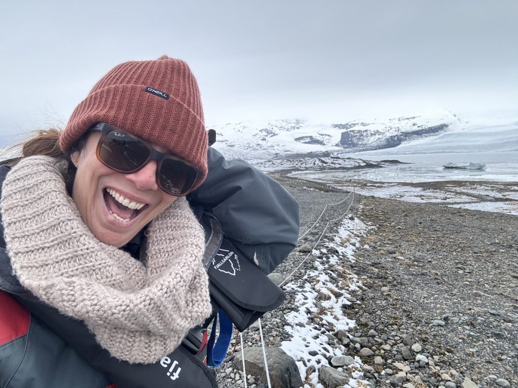 Marie Iceland Happy Glacier