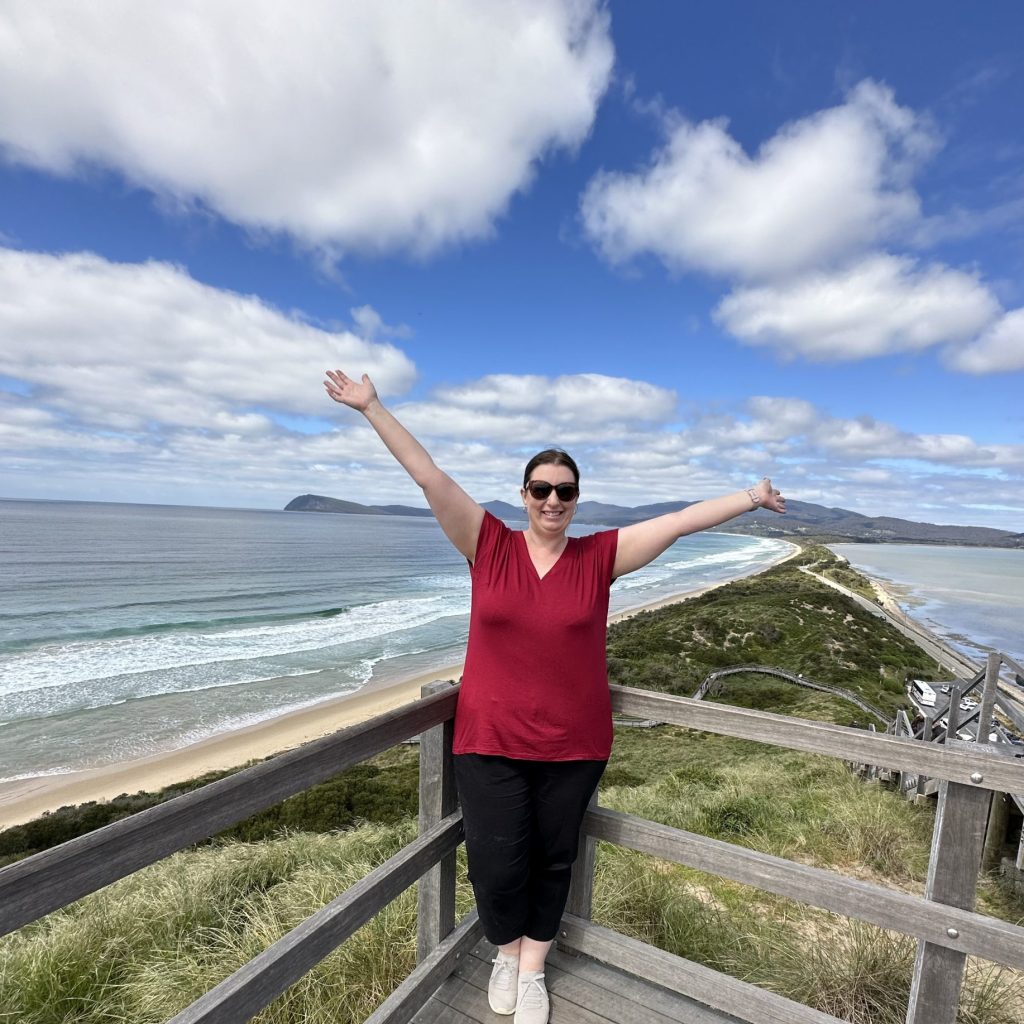 Amanda At The Neck Bruny Island