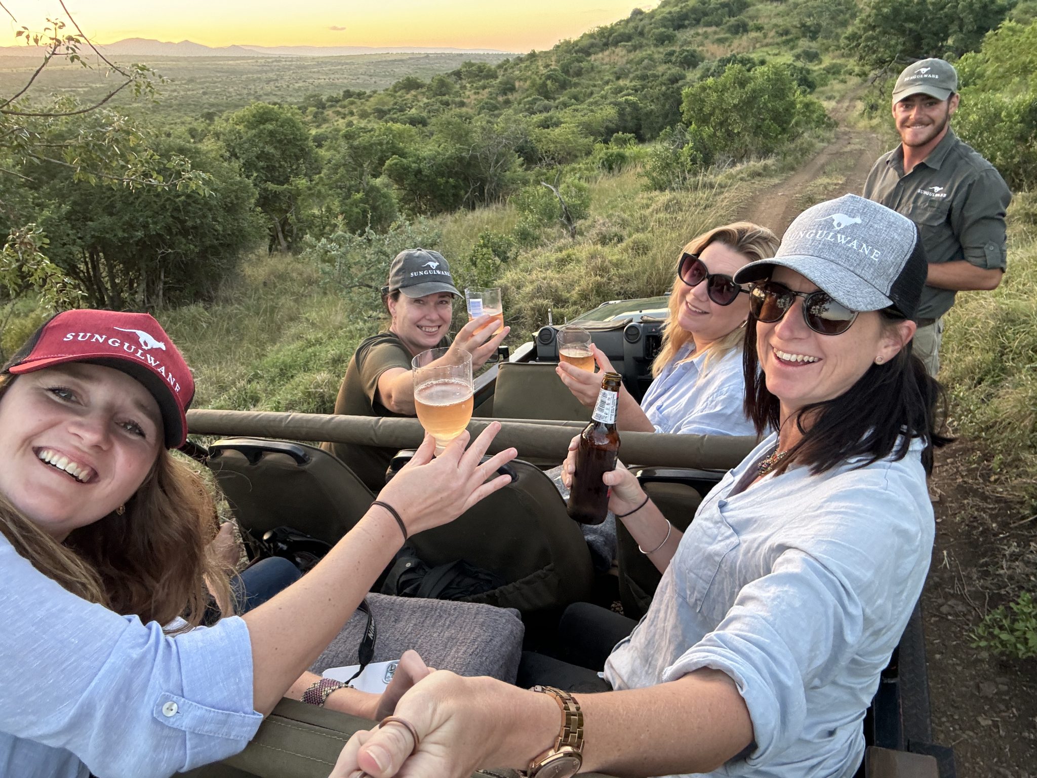 Amy Sungulwane Game Drive Flat Tyre