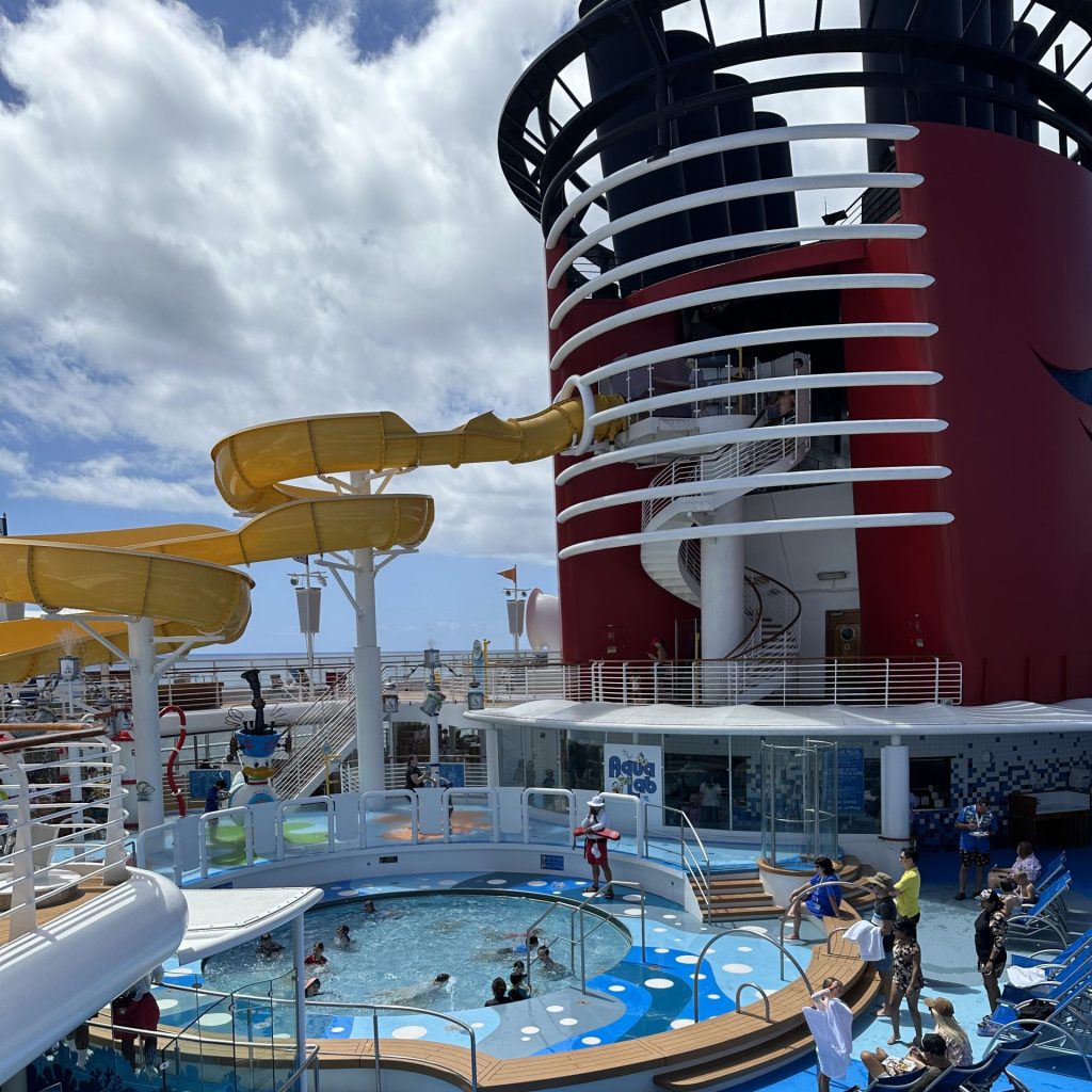 Pool Area With Slide