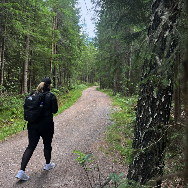 Molly Hiking In Norway