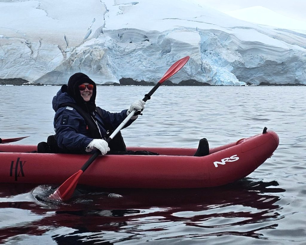 Discovery Kayaking was a bit chilly!