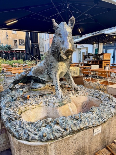 Replica Of Florentine Boar Fountain Aix En Provence