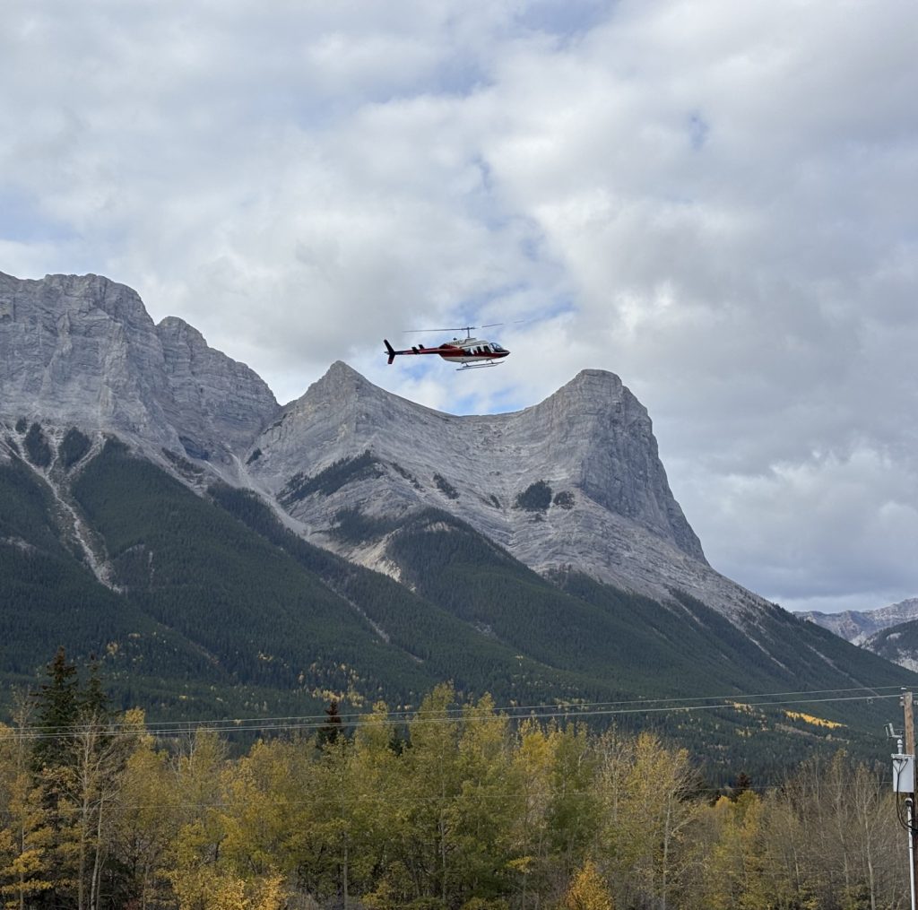 Helicopter Over Banff