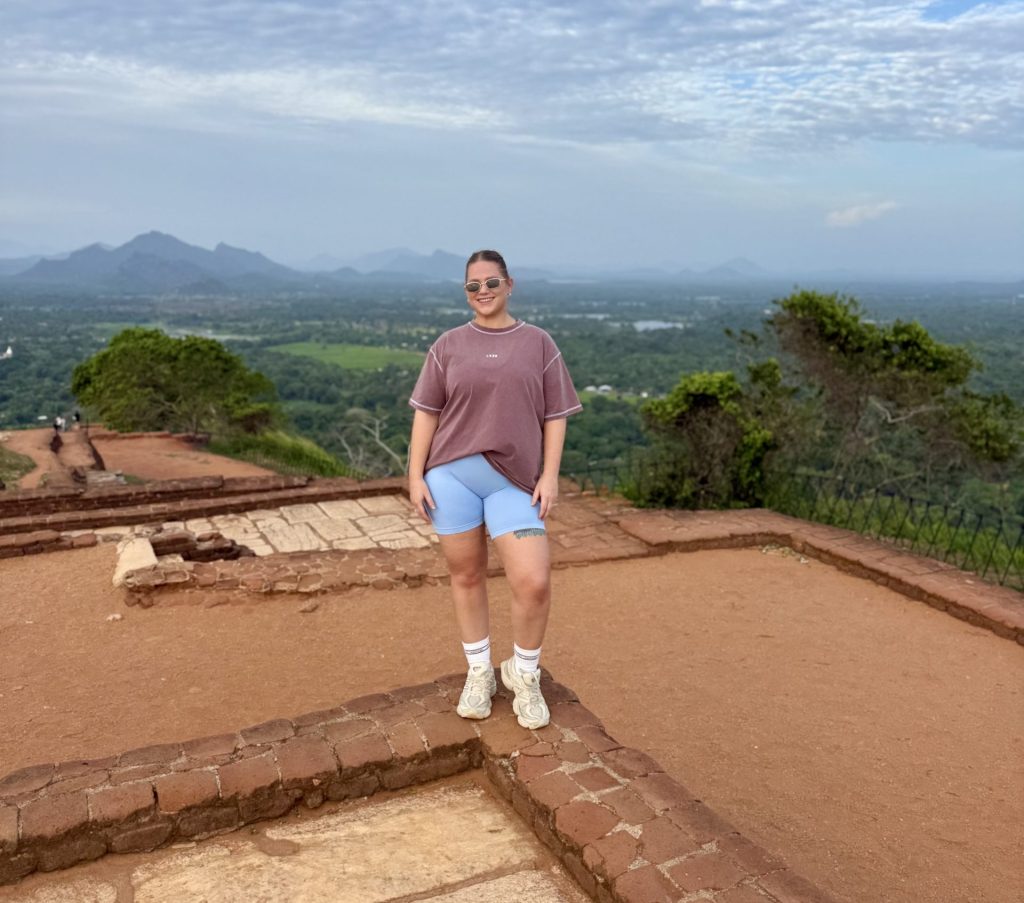 Standing at the top of Sigiriya Lion Rock