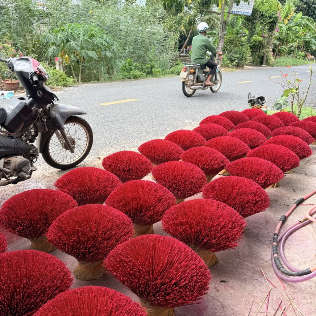Discovering the traditional art of incense making in a local Vietnamese village