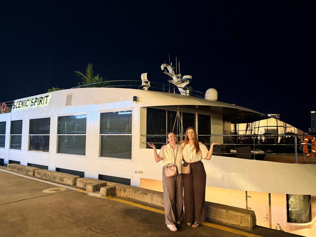 Alana and I alongside the Scenic Spirit